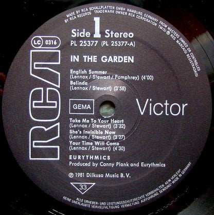 Eurythmics : In The Garden (LP, Album, Bla)