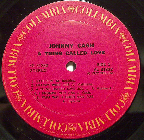 Johnny Cash : A Thing Called Love (LP, Album)
