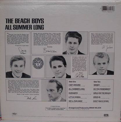 The Beach Boys : All Summer Long (LP, Album, RE)