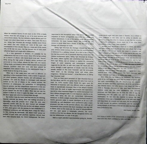 Eno* : More Blank Than Frank (LP, Comp)