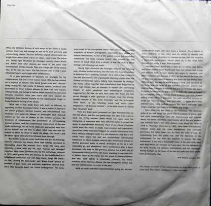 Eno* : More Blank Than Frank (LP, Comp)