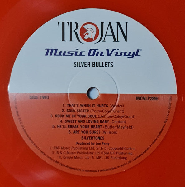 The Silvertones : Silver Bullets (LP, Album, Ltd, Num, RE, Ora)