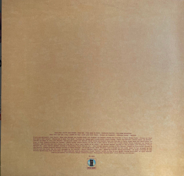 Joni Mitchell : Court And Spark (LP, Album, San)