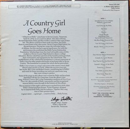 Dolly Parton : A Real Live Dolly (LP, Album, Hol)