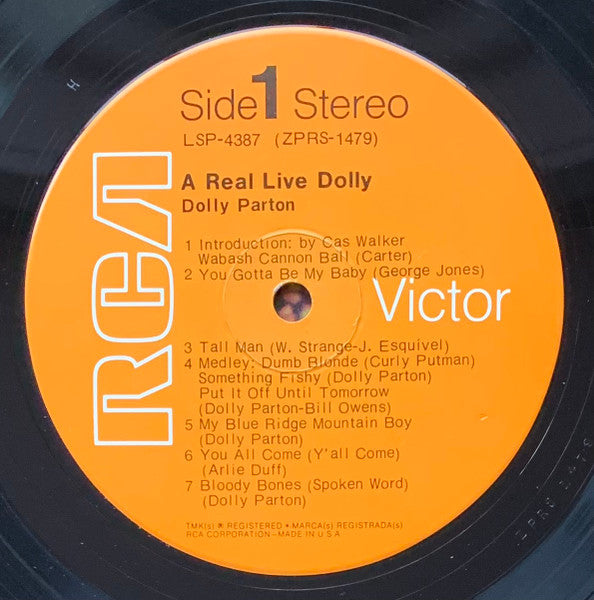 Dolly Parton : A Real Live Dolly (LP, Album, Hol)