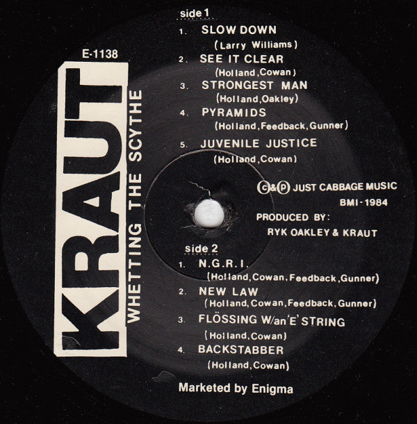 Kraut (2) : Whetting The Scythe (12", MiniAlbum)