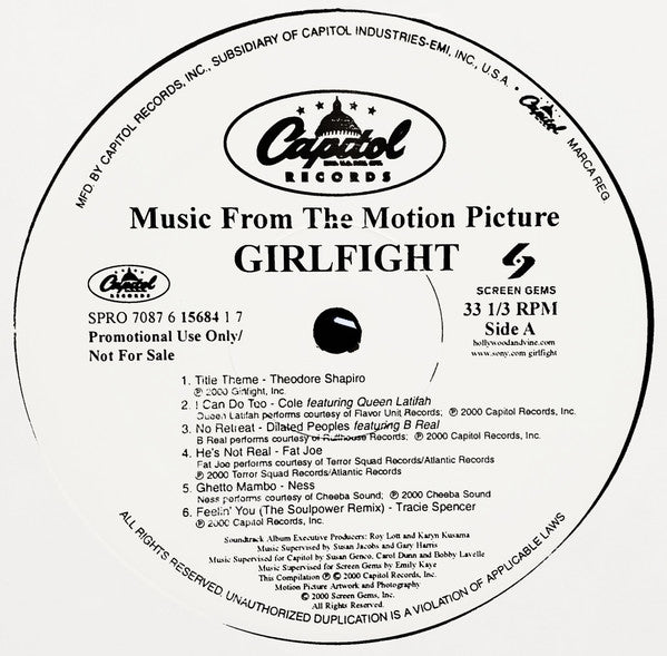 Various : Girlfight: Music From The Motion Picture (LP, Comp, Promo)