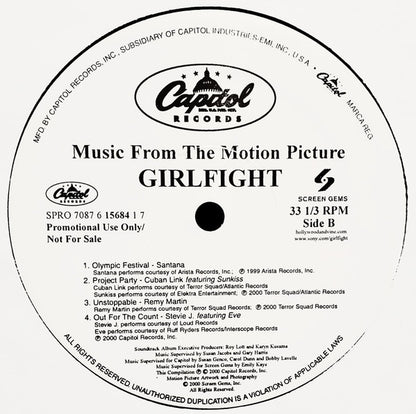 Various : Girlfight: Music From The Motion Picture (LP, Comp, Promo)