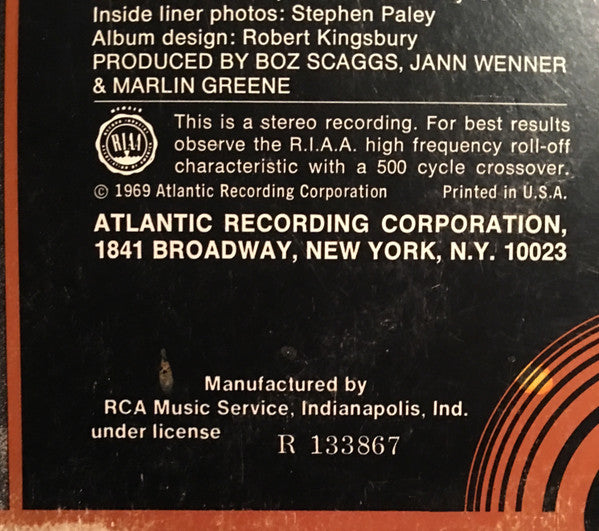 Boz Scaggs : Boz Scaggs (LP, Album, Club, RE)