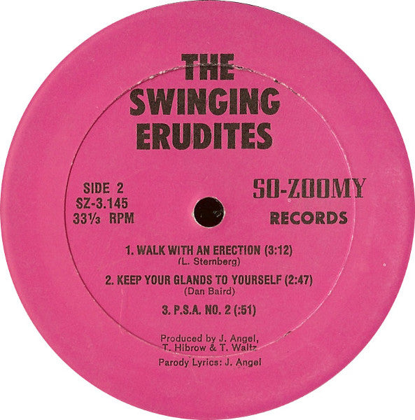 The Swinging Erudites : The Swinging Erudites (12", MiniAlbum)