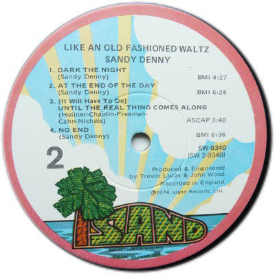 Sandy Denny : Like An Old Fashioned Waltz (LP, Album, Win)
