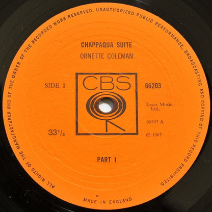 Ornette Coleman : Chappaqua Suite (2xLP, Album, Gat)
