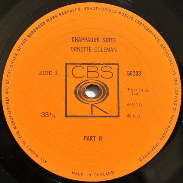 Ornette Coleman : Chappaqua Suite (2xLP, Album, Gat)