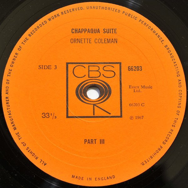 Ornette Coleman : Chappaqua Suite (2xLP, Album, Gat)
