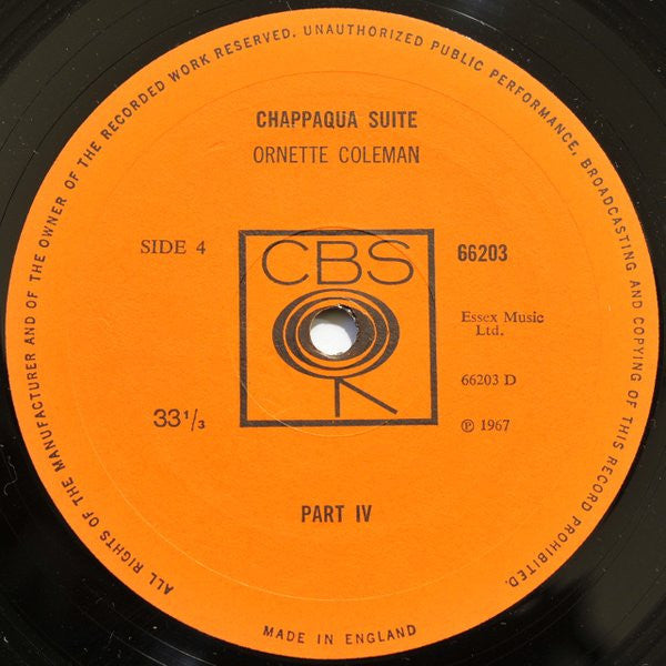 Ornette Coleman : Chappaqua Suite (2xLP, Album, Gat)