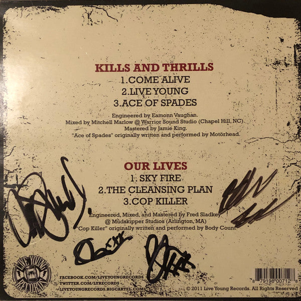 Kills And Thrills And Our Lives : Kills And Thrills / Our Lives (10", Ltd, Red)