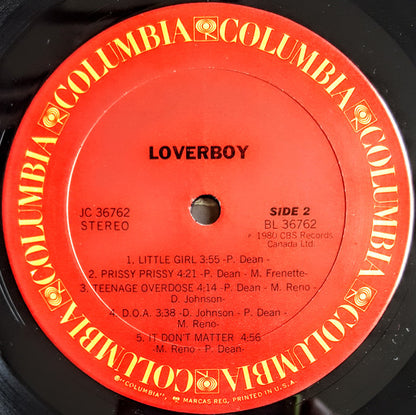 Loverboy : Loverboy (LP, Album, Ter)