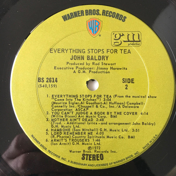 John Baldry* : Everything Stops For Tea (LP, Gat)