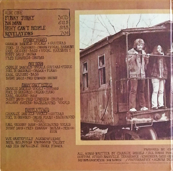 Charlie Daniels : Honey In The Rock (LP, Album, PRC)