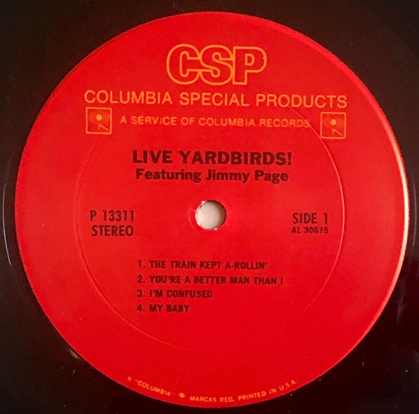 Yardbirds* Featuring Jimmy Page : Live Yardbirds!  (LP, Album, RE, Pit)