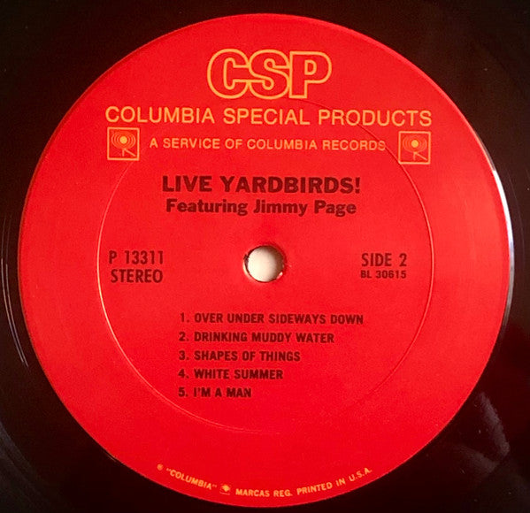 Yardbirds* Featuring Jimmy Page : Live Yardbirds!  (LP, Album, RE, Pit)