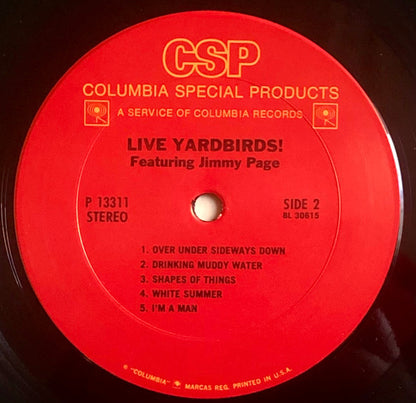 Yardbirds* Featuring Jimmy Page : Live Yardbirds!  (LP, Album, RE, Pit)