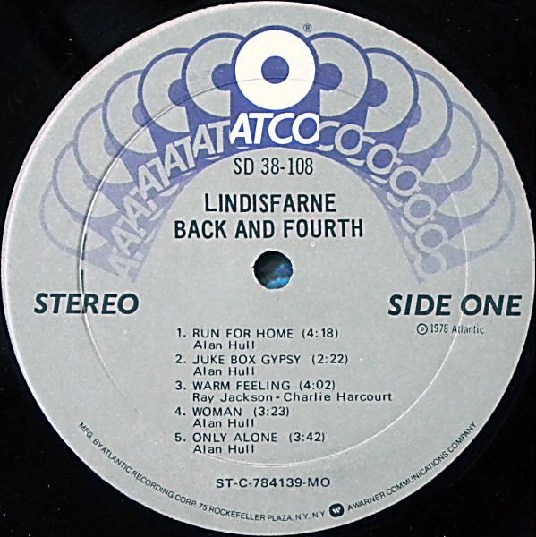 Lindisfarne : Back And Fourth (LP, Album, Mon)