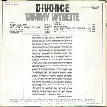 Tammy Wynette : D-I-V-O-R-C-E (LP, Album, Pit)