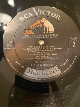 Los Indios Tabajaras : The Mellow Guitar Moods Of Los Indios Tabajaras (LP, Album, Mono)