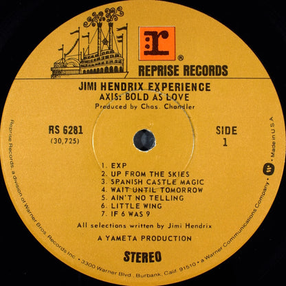 The Jimi Hendrix Experience : Axis: Bold As Love (LP, Album, RE, Win)