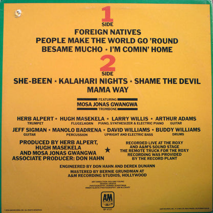 Herb Alpert & Hugh Masekela : Main Event Live (LP, Album, Promo)