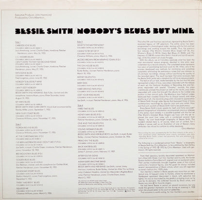 Bessie Smith : Nobody's Blues But Mine (2xLP, Comp, Mono)