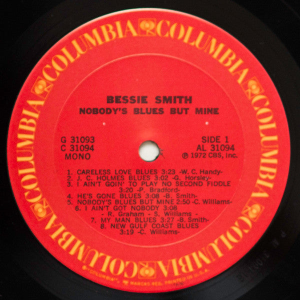 Bessie Smith : Nobody's Blues But Mine (2xLP, Comp, Mono)