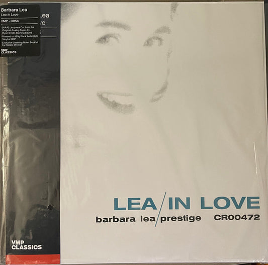 Barbara Lea : Lea In Love (LP, Album, Mono, Club, RE, RM, 180)