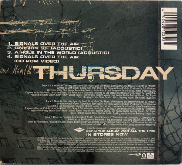 Thursday : Signals Over The Air (CD, Maxi, Enh, Dig)