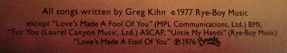 Greg Kihn : Greg Kihn Again (LP, Album)