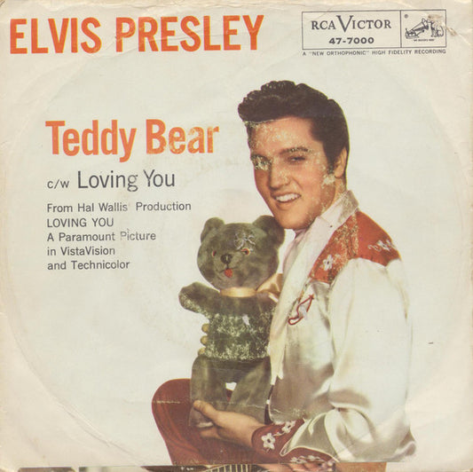 Elvis Presley : Loving You / (Let Me Be Your) Teddy Bear (7", Single, Roc)