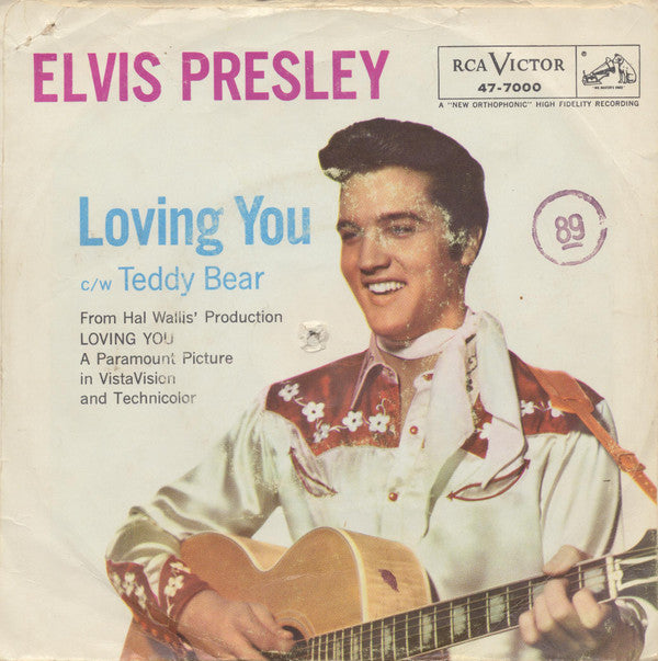 Elvis Presley : Loving You / (Let Me Be Your) Teddy Bear (7", Single, Roc)