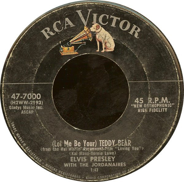 Elvis Presley : Loving You / (Let Me Be Your) Teddy Bear (7", Single, Roc)