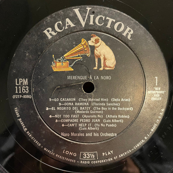 Noro Morales And His Orchestra* : Merengue À La Noro (LP, Album, Mono)