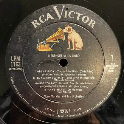 Noro Morales And His Orchestra* : Merengue À La Noro (LP, Album, Mono)