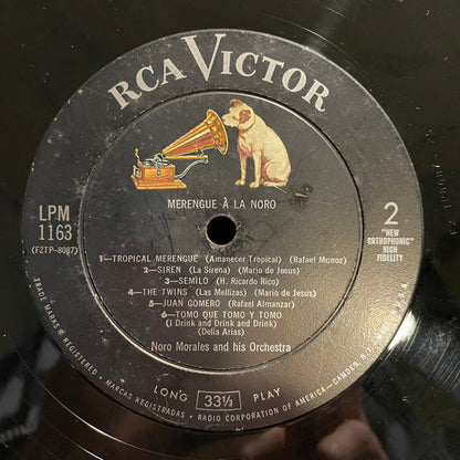 Noro Morales And His Orchestra* : Merengue À La Noro (LP, Album, Mono)