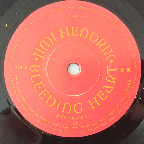 Jimi Hendrix : Bleeding Heart (7", Single, Ltd)