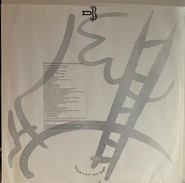 David Bowie : Never Let Me Down (LP, Album, Club, Car)