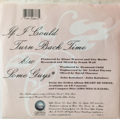 Cher : If I Could Turn Back Time (7", Single, Spe)