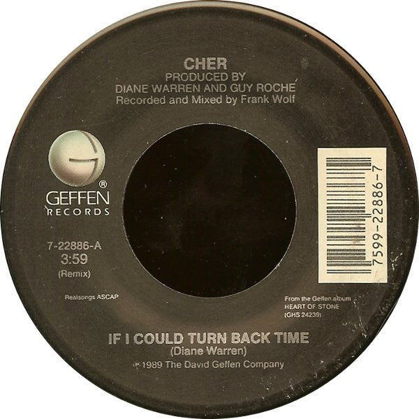 Cher : If I Could Turn Back Time (7", Single, Spe)