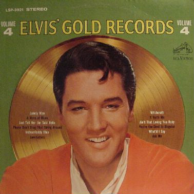 Elvis Presley : Elvis' Gold Records - Volume 4 (LP, Comp, Ind)