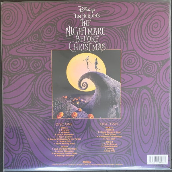 Danny Elfman : Tim Burton's The Nightmare Before Christmas (Original Motion Picture Soundtrack) (LP, Pur + LP, Yel + Album, RE)