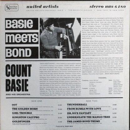 Count Basie And His Orchestra* : Basie Meets Bond (LP, Album, Pit)