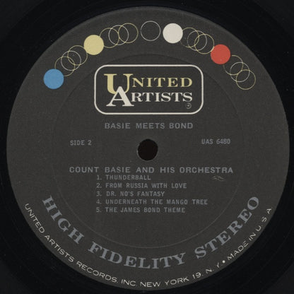 Count Basie And His Orchestra* : Basie Meets Bond (LP, Album, Pit)